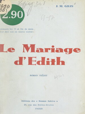 cover image of Le mariage d'Édith (Hollande, atmosphère, 1860)